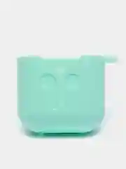 Бирюзовый силиконовый чехол для наушников AirPods 1, 2, с карабином