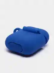Синий силиконовый чехол для наушников AirPods 1, 2, с карабином