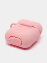 Пудровый силиконовый чехол для наушников AirPods 1, 2, с карабином