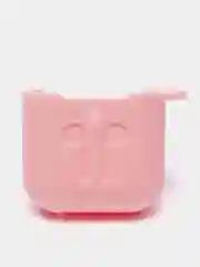 Пудровый силиконовый чехол для наушников AirPods 1, 2, с карабином