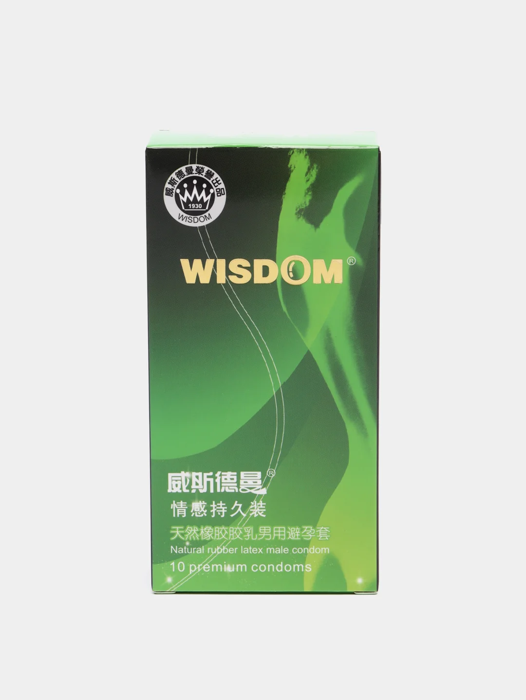 Зеленый презервативы латексные WISDOM