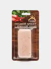 Соль для бани и сауны "Соляная баня", с Крымской розовой солью, мини-брикет 0,2 кг