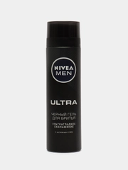 Гель для бритья NIVEA MEN "ULTRA", черный, 200 мл