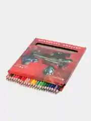 Карандаши цветные BRAUBERG "Star Patrol", 24 цвета, заточенные