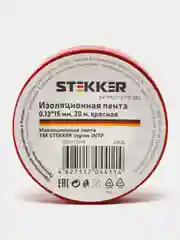 Красный изоляционная лента 0.13*15 мм, STEKKER INTP01315