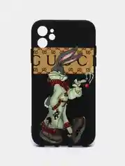 Бежевый чехол для iPhone с картинкой