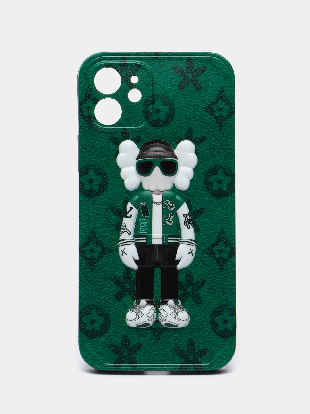 Лесной зеленый чехол для iPhone KAWS Bearbrick
