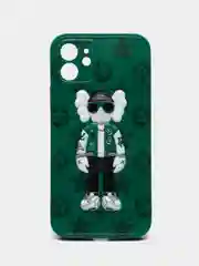 Лесной зеленый чехол для iPhone KAWS Bearbrick