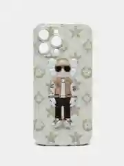 Бежевый чехол для iPhone KAWS Bearbrick