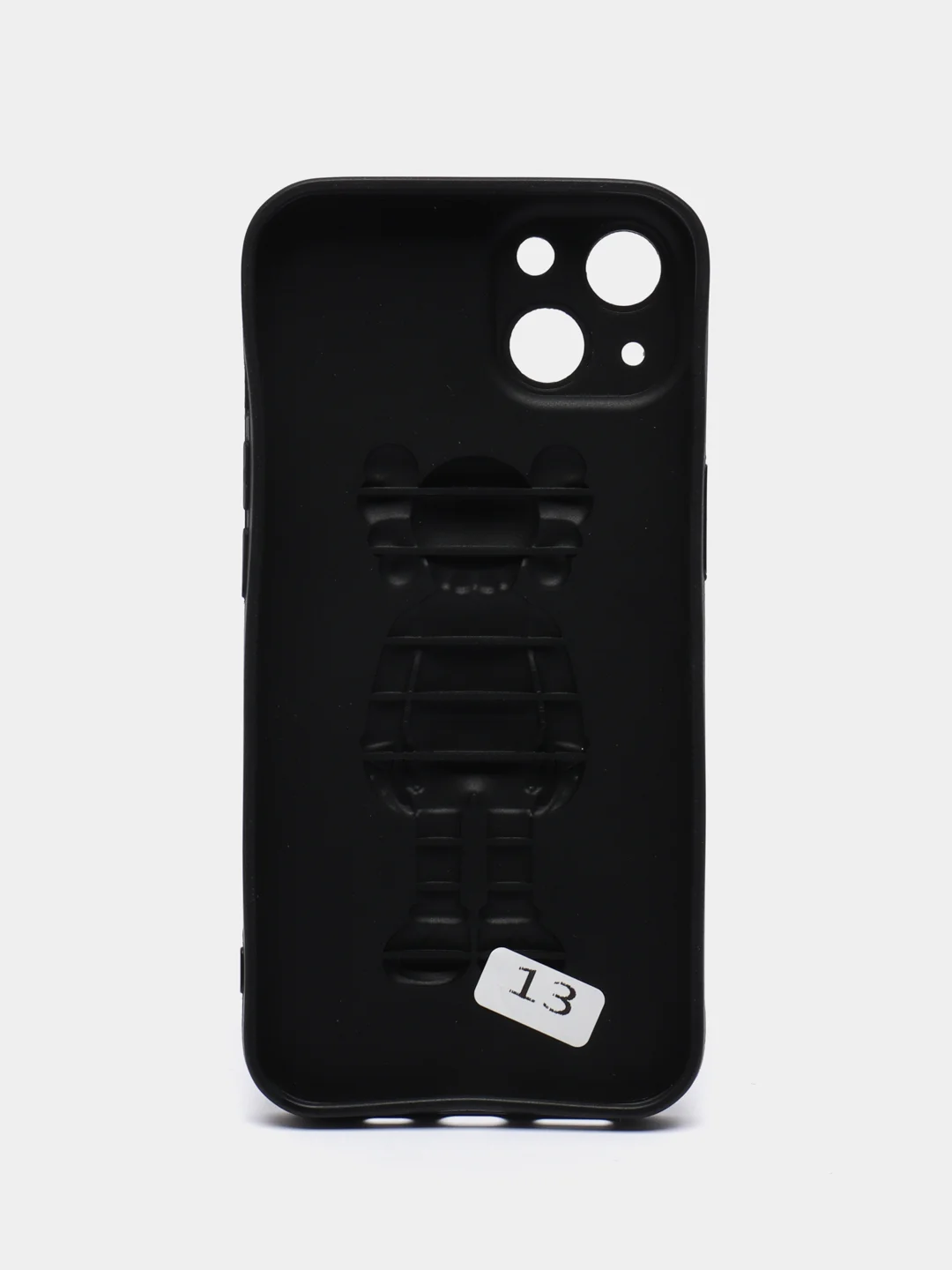 Черный чехол для iPhone KAWS Bearbrick