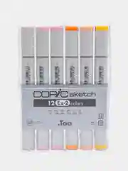 Набор маркеров Copic Sketch EX-2, 12 штук, в пластиковой упаковке