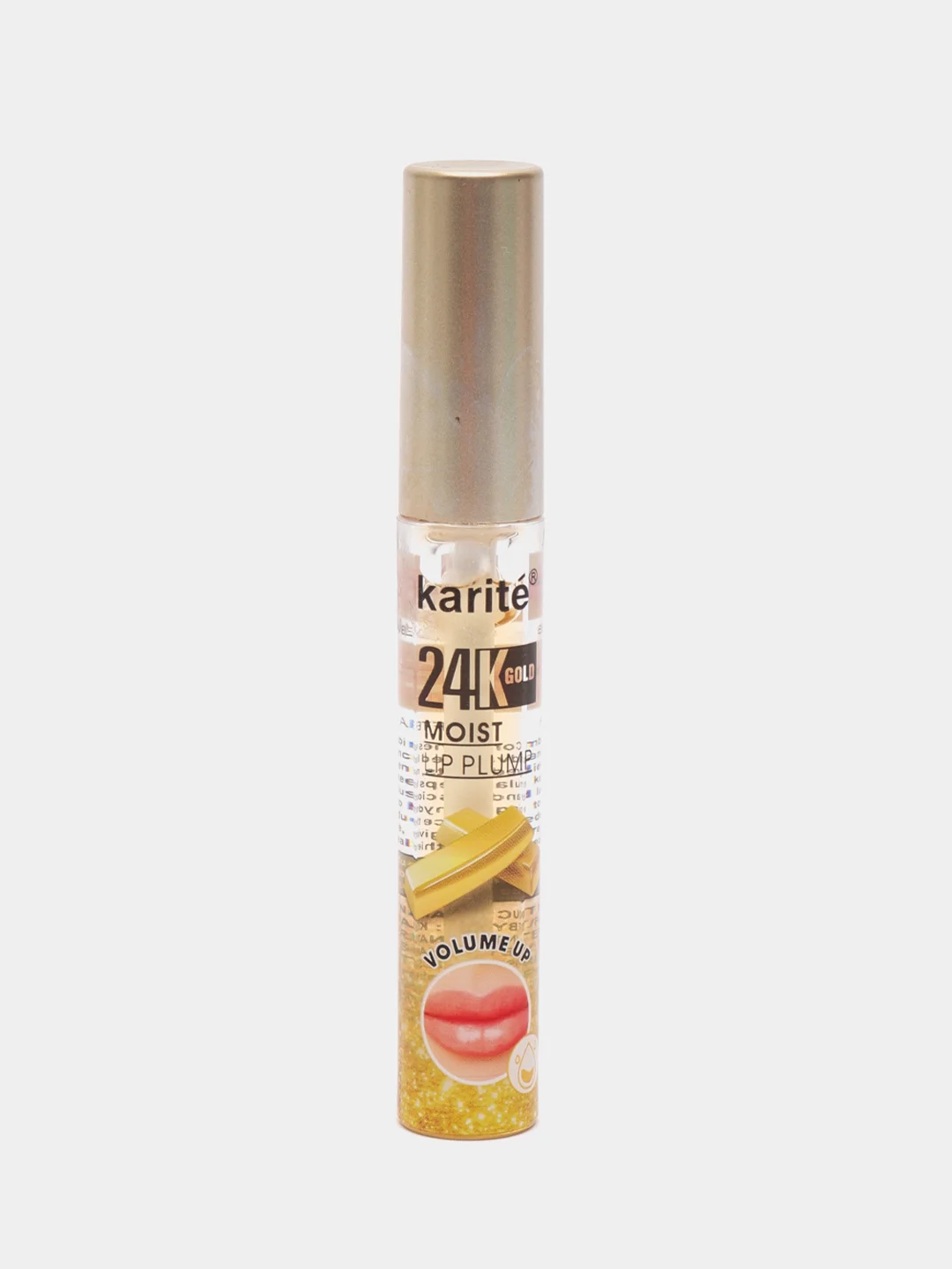 Золотой блеск губ, для увелечения губ Karite LIP PLUMP прозрачный