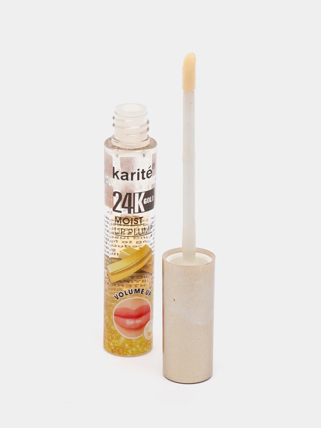 Золотой блеск губ, для увелечения губ Karite LIP PLUMP прозрачный