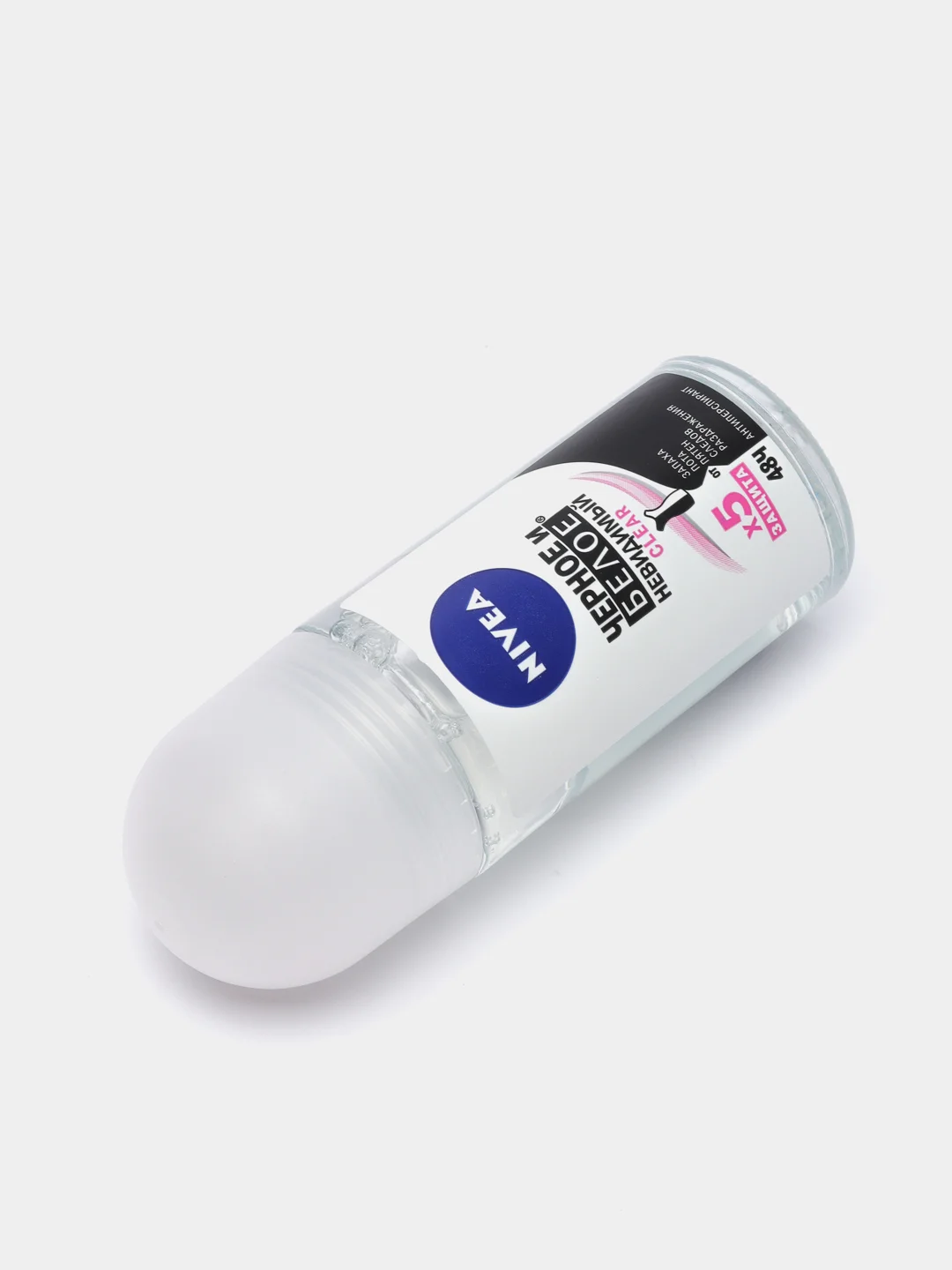 Дезодорант-антиперспирант шариковый NIVEA Clear, для черного и белого, женский, 50 мл