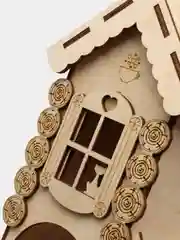 Чайный домик из дерева с крышкой и отделом для варенья, сахара