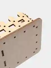 Чайный домик из дерева с крышкой и отделом для варенья, сахара