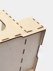 Салфетница деревянная, с отделениями для соли и перца