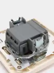 Бежевый выключатель серии Эрна 220V, 10А STEKKER
