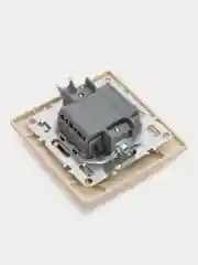 Бежевый выключатель серии Эрна 220V, 10А STEKKER