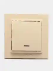Бежевый выключатель серии Эрна 220V, 10А STEKKER