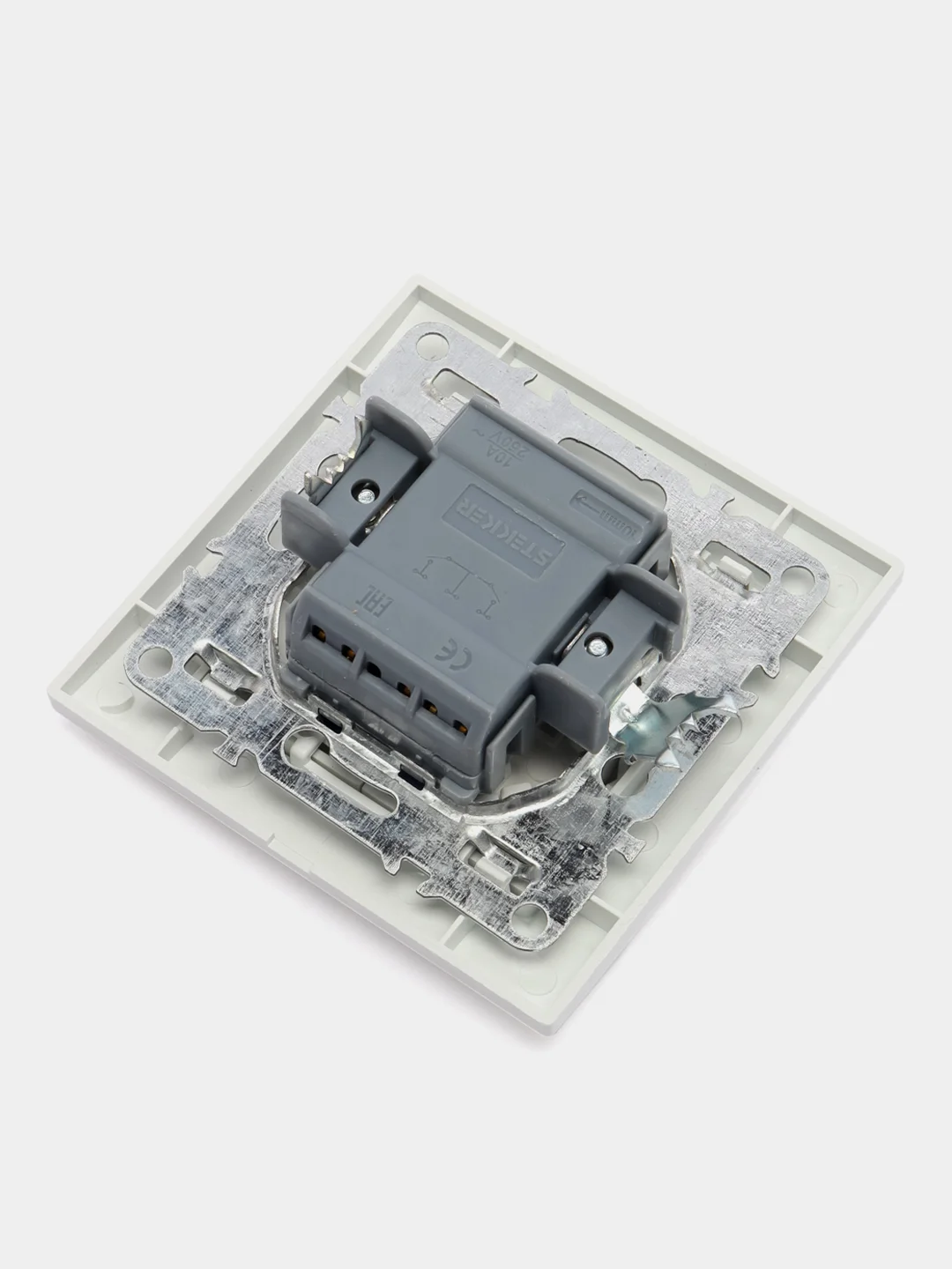 Белый выключатель серии Эрна 220V, 10А STEKKER