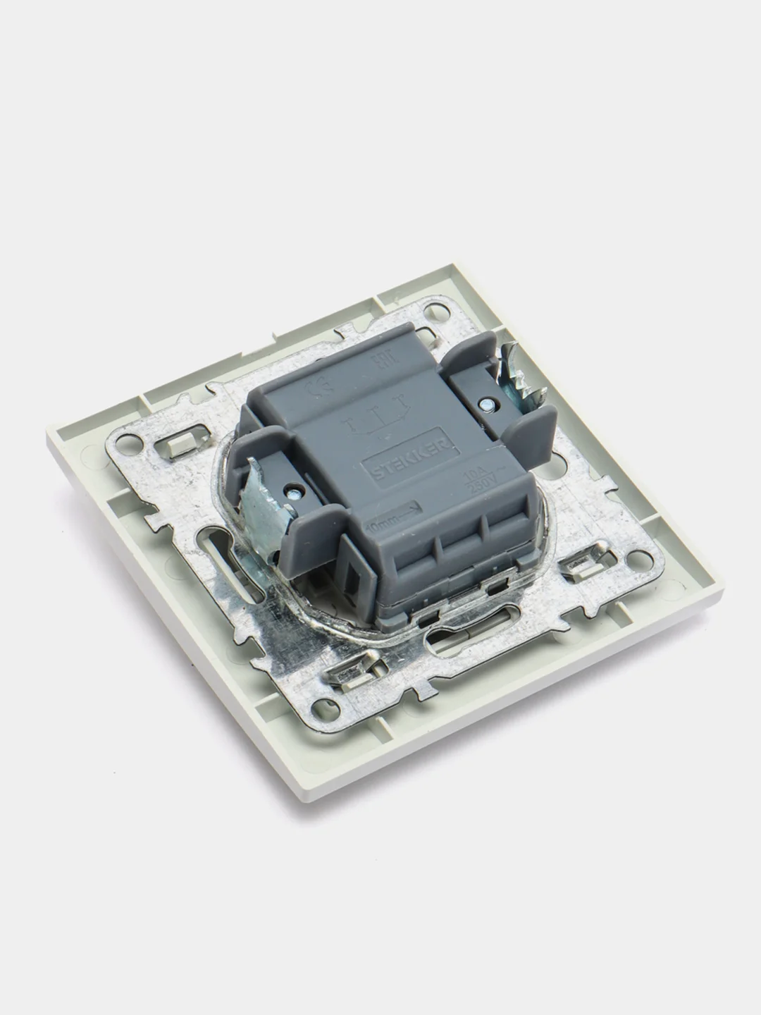Белый выключатель серии Эрна 220V, 10А STEKKER