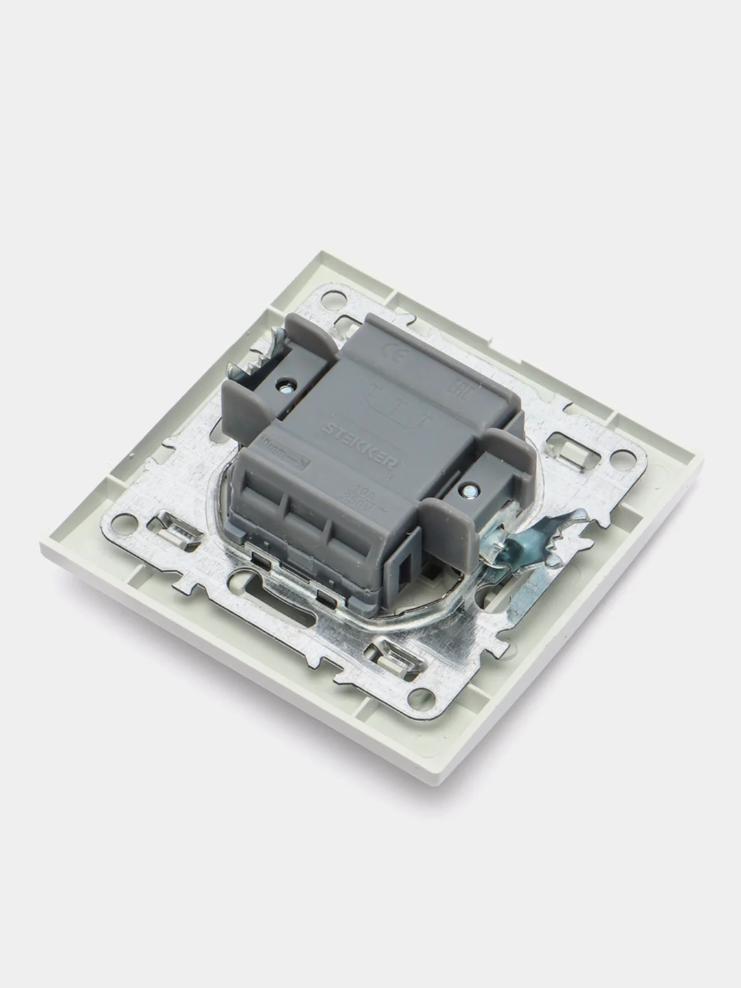 Белый выключатель серии Эрна 220V, 10А STEKKER