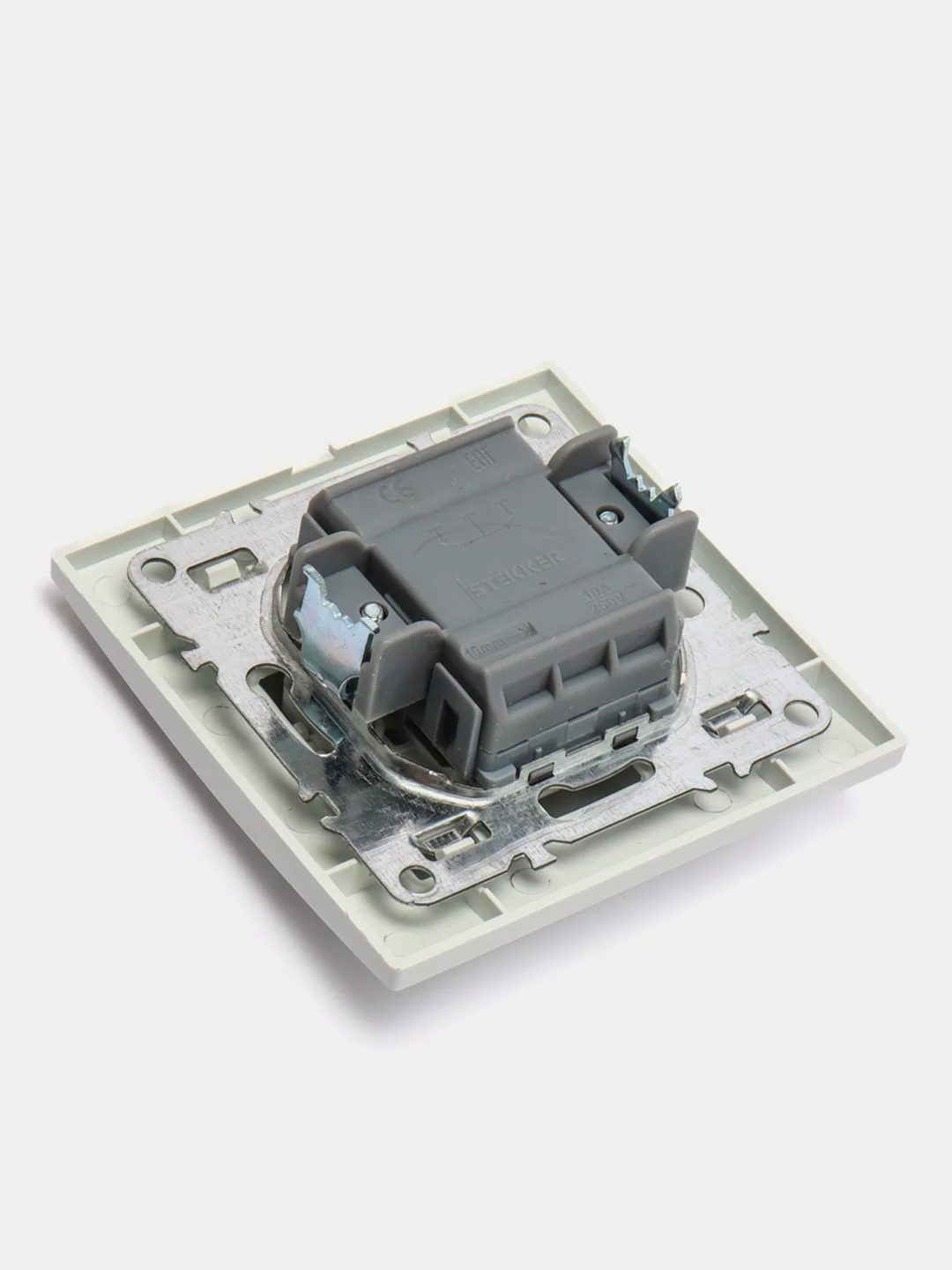 Белый выключатель серии Эрна 220V, 10А STEKKER