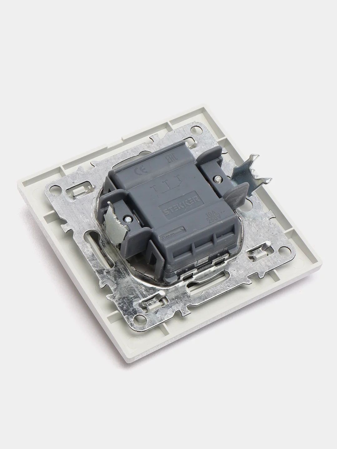 Белый выключатель серии Эрна 220V, 10А STEKKER