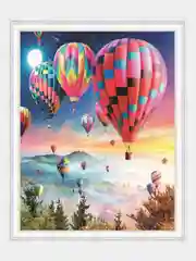 Красный алмазная мозаика на подрамнике, 40*50 см