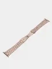 Розовый металлический ремешок для Apple Watch 38, 40, 41, 42, 44, 45, 49 мм стальной браслет