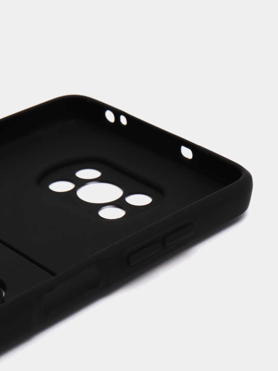 Черный чехол Poco X3 / Poco X3 Pro (Поко Х3 Про) силиконовый с карманом для карты