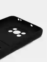 Черный чехол Poco X3 / Poco X3 Pro (Поко Х3 Про) силиконовый с карманом для карты