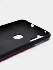 Красный чехол для Samsung A11 / M11, под кожу, силиконовый
