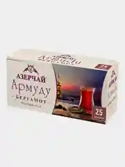 Чай черный АЗЕРЧАЙ Армуду, с ароматом бергамота, 25 пакетиков по 1,6 г