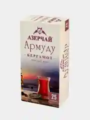 Чай черный АЗЕРЧАЙ Армуду, с ароматом бергамота, 25 пакетиков по 1,6 г