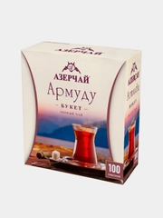 Чай черный АЗЕРЧАЙ Армуду Букет, 100 пакетиков по 1,6 г