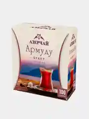 Чай черный АЗЕРЧАЙ Армуду Букет, 100 пакетиков по 1,6 г