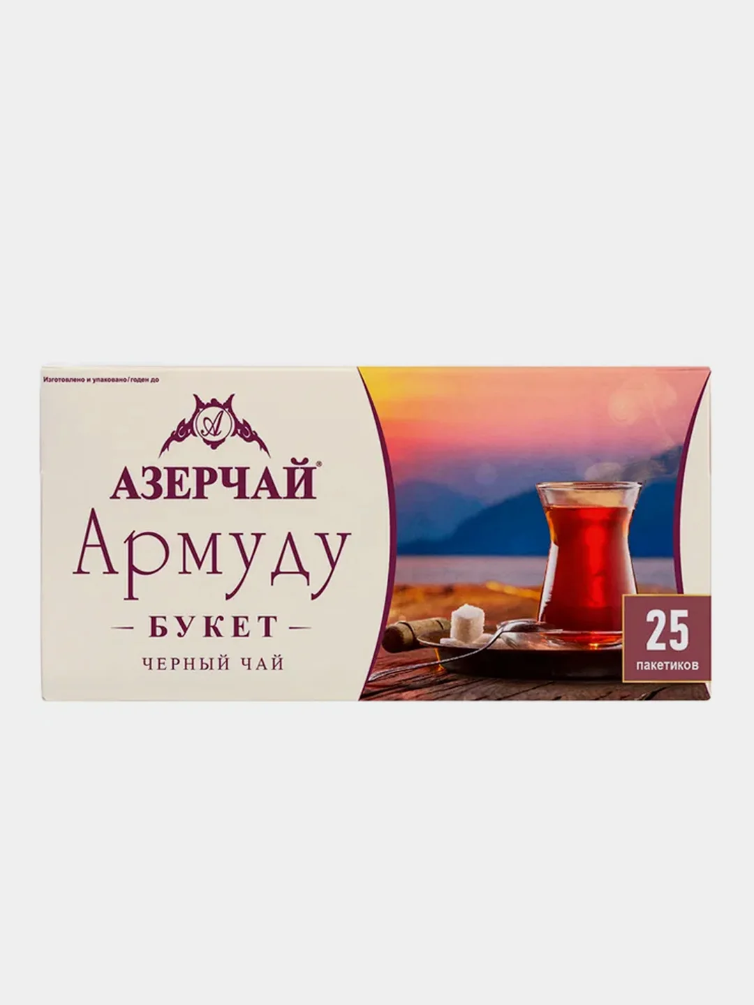 Чай черный АЗЕРЧАЙ Армуду Букет, 25 пакетиков по 1,6 г