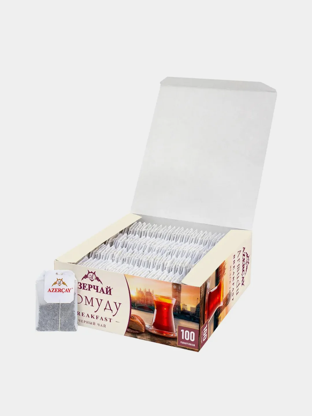 Чай черный АЗЕРЧАЙ Армуду Breakfast, 100 пакетиков по 1,6 г