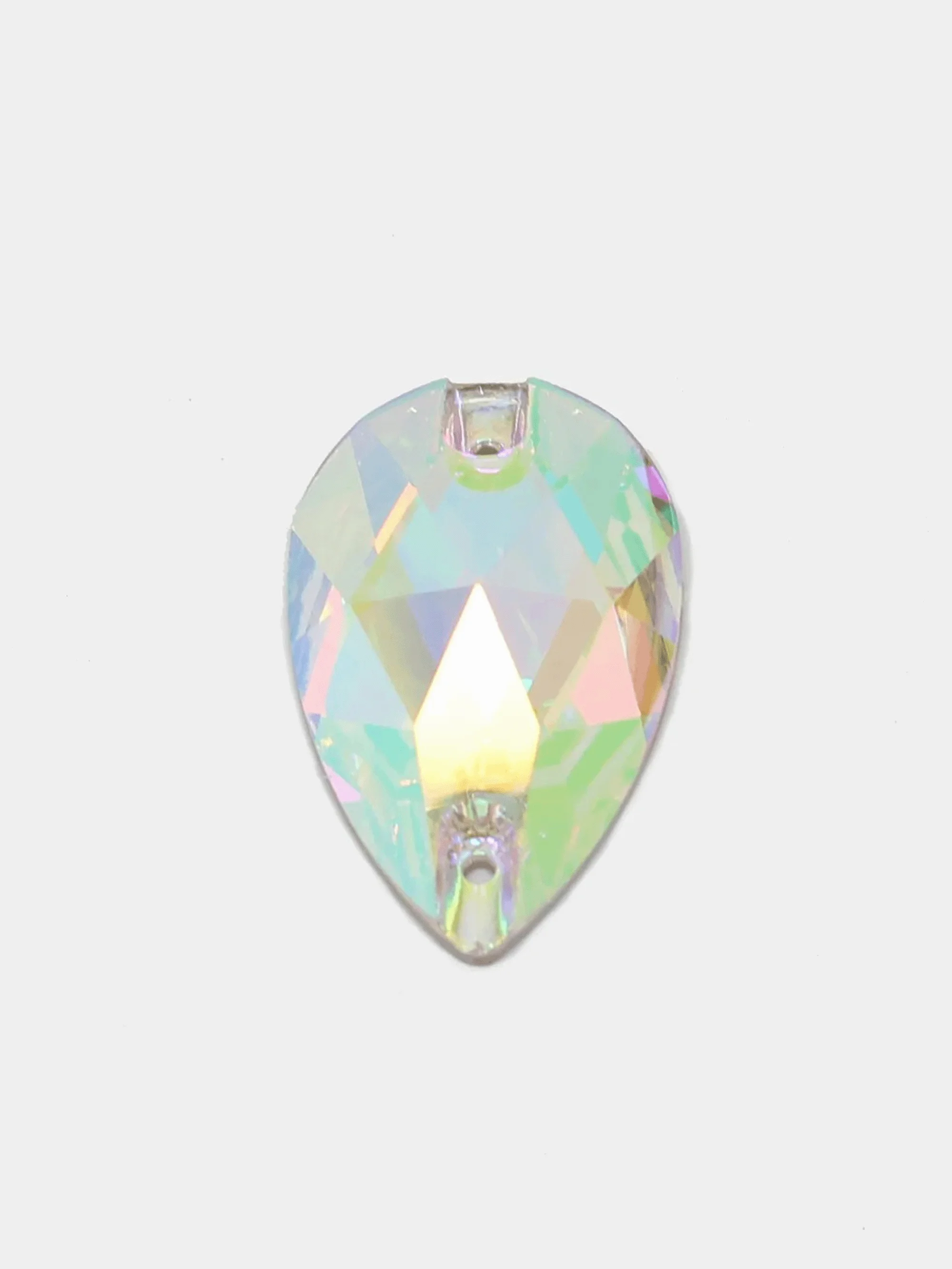 Ледяной стеклянные пришивные стразы Dongzhou Капля Crystal AB