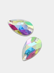 Стеклянные пришивные стразы Dongzhou Капля Crystal AB