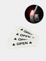Серый светоотражающая наклейка на авто Open
