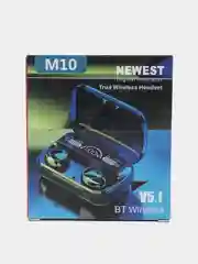 Черный наушники беспроводные M10, M19, Bluetooth, с Power Bank