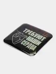 Тёмно-серый 3d стикеры-наклейки (объемные) на телефон,авто,компьютер,планшет