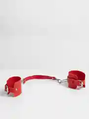 Красный кожаные БДСМ наручники, 2 цвета