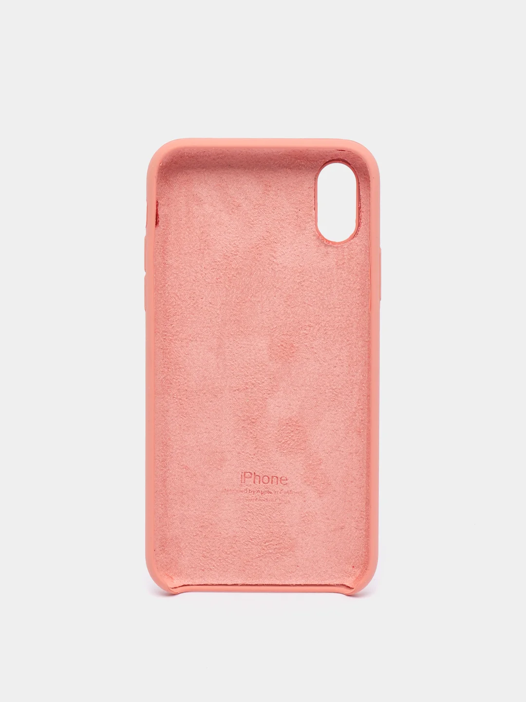 Кораллово-розовый чехол Silicone Case для iPhone X/XS