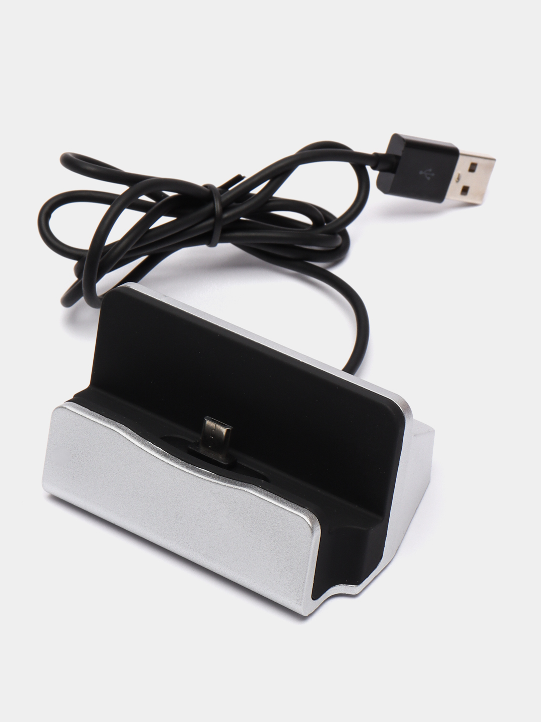 Зарядка с подставкой For iPhone/Micro-USB купить по цене 99 ₽ в  интернет-магазине Магнит Маркет