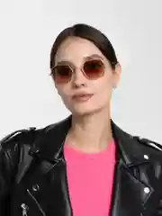 Коричневый солнцезащитные очки женские