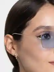 Голубой солнцезащитные очки женские